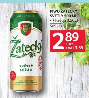 Piwo Žatecký Světlý Ležák promocja w Selgros