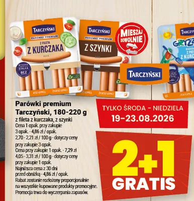 Parówki premium z szynki Tarczyński promocja w Twój Market