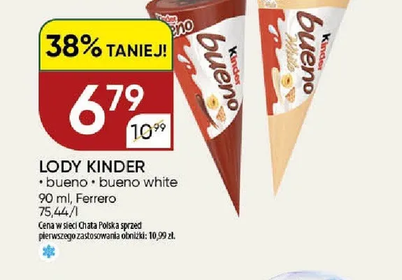 Lody Kinder Bueno promocja w Chata Polska