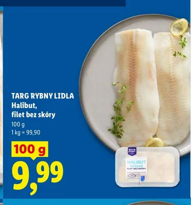 Halibut filet bez skóry Targ Rybny Lidla promocja w Lidl