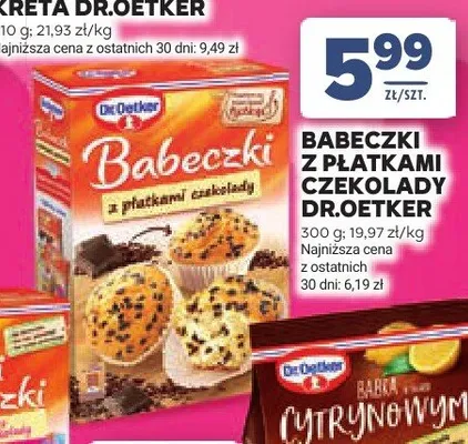 Babeczki z płatkami czekolady Dr.Oetker promocja w Stokrotka