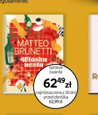 Książka Włoska uczta Matteo Brunetti promocja w Empik