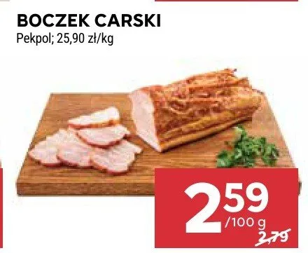 Boczek carski promocja w Stokrotka