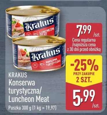 Konserwa turystyczna/Luncheon Meat promocja w Aldi