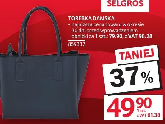 Torebka damska promocja w Selgros