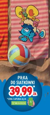 Piłka do siatkówki Smerfy promocja w Stokrotka