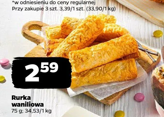 Rurka waniliowa promocja w Netto