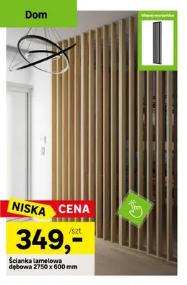 Ścianka lamelowa dębowa promocja w Leroy Merlin
