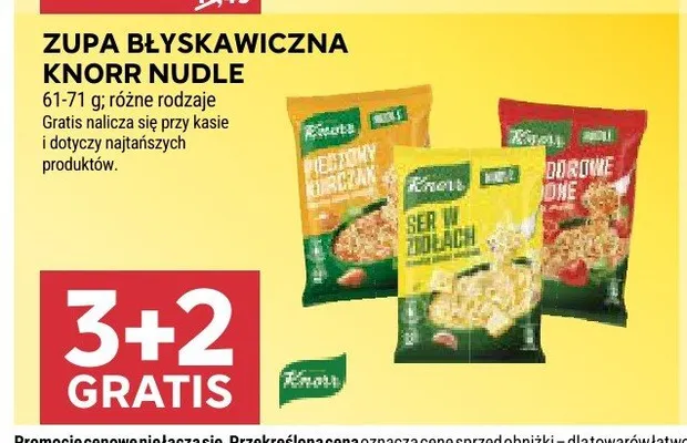 Zupa błyskawiczna Knorr Nudle pieczony kurczak promocja w Stokrotka