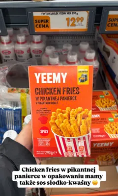 Chicken Fries Yeemy w pikantnej panierce promocja w Biedronka