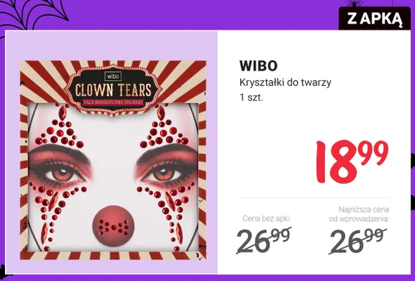 Kryształki do twarzy Wibo promocja w Rossmann