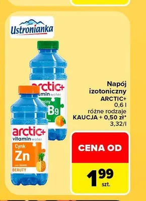 Napój izotoniczny Arctic+ witaminy B9 promocja w Carrefour Market