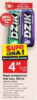 Napój energetyczny Dzik Zero promocja w Twój Market