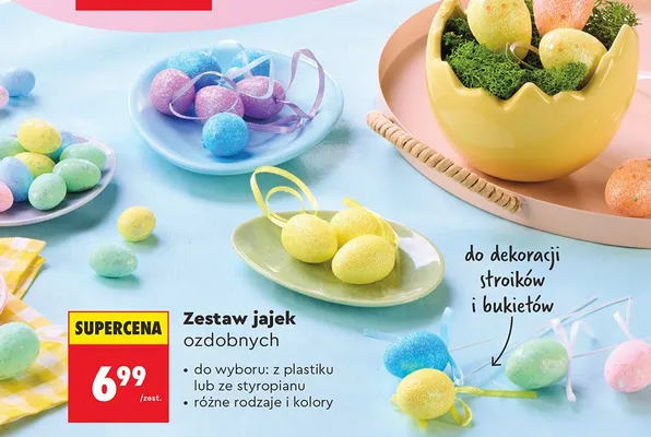 Zestaw jajek ozdobnych promocja w Biedronka
