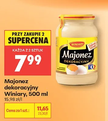 Majonez dekoracyjny Winiary promocja w Biedronka