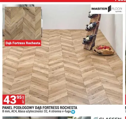 Panel podłogowy Dąb Fortress Rochesta Master Floor 8 mm AC4 promocja w Merkury Market