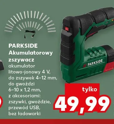 Akumulatorowy zszywacz Parkside promocja w Kaufland