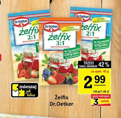 Żelfix 3:1 Dr.Oetker promocja w Gram Market