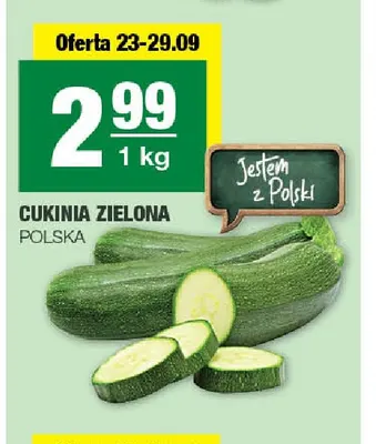 Cukinie zielone polskie promocja w SPAR