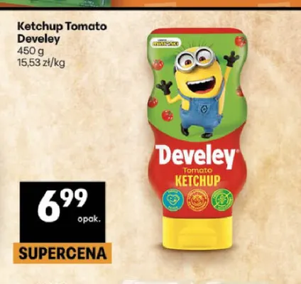 Ketchup Tomato Develey promocja w Delikatesy Centrum