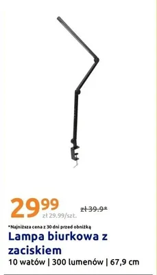 Lampa biurkowa z zaciskiem promocja w Action