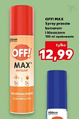 Spray przeciw komarom i kleszczom OFF! MAX promocja w Kaufland