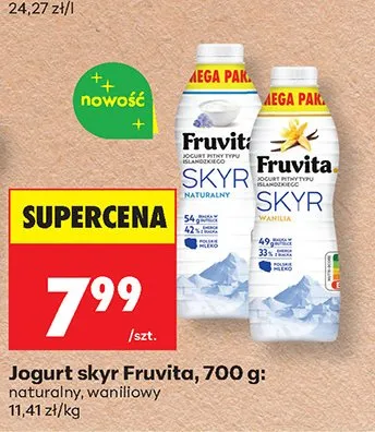 Jogurt skyr Fruvita promocja w Biedronka