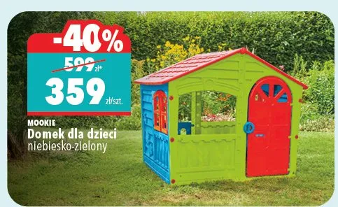 Domek dla dzieci Mookie niebiesko-zielony promocja w Biedronka Home