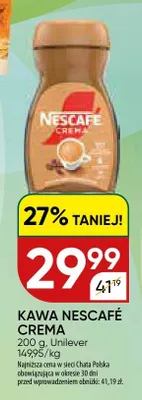 Kawa Nescafé Crema promocja w Chata Polska