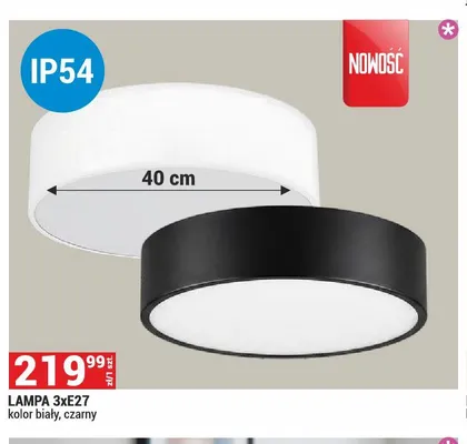Lampa 3xE27 promocja w Merkury Market