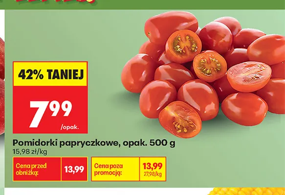 Pomidory pomarańczowe promocja w Biedronka