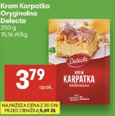 Krem Karpatka Oryginalna Delecta promocja w Delikatesy Centrum