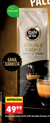 Kawa ziarnista Cafe d'Or Double Crema promocja w Biedronka