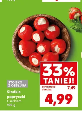 Słodkie papryczki z serkiem promocja w Kaufland