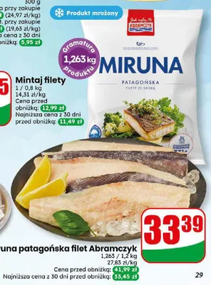 Miruna patagońska filet Abramczyk promocja w Dino