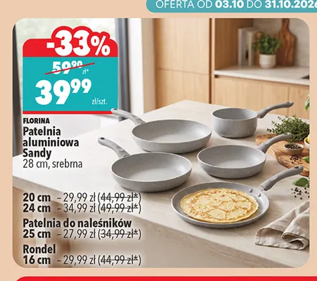 Patelnia aluminiowa Sandy 24 cm Florina promocja w Biedronka