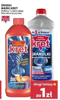 Żel do udrożniania rur Kret promocja w Stokrotka