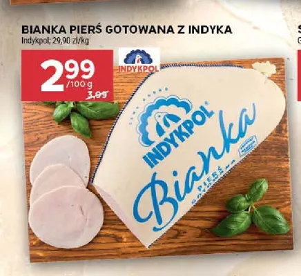 Bianka pierś gotowana z indyka Indykpol promocja w Stokrotka