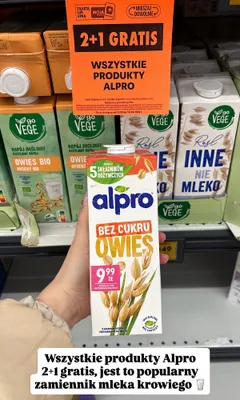 Wszystkie produkty Alpro 2+1 GRATIS promocja w Biedronka
