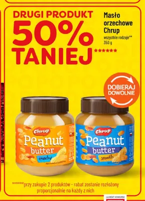 Masło orzechowe smooth Chrup promocja w POLOmarket