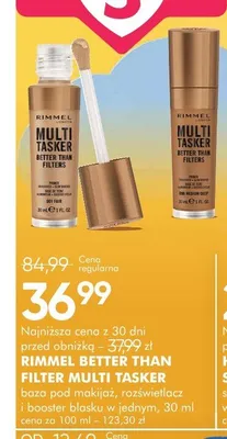 Baza pod makijaż Rimmel Multi Tasker Better Than Filters promocja w Super-Pharm