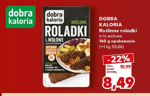 Roślinne roladki á la wołowe Dobra Kaloria promocja w Kaufland