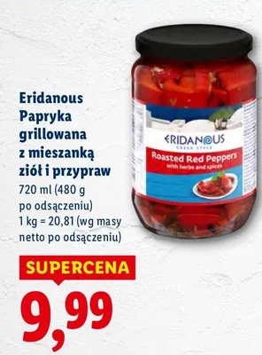 Papryka grillowana z mieszanką ziół i przypraw Eridanous promocja w Lidl