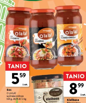 Sos Spaghetti O la la! promocja w Intermarche
