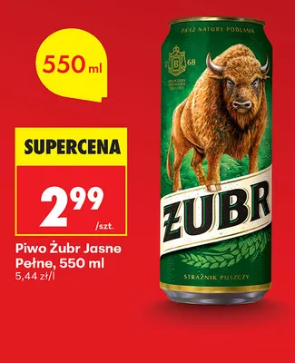Piwo Żubr promocja w Biedronka