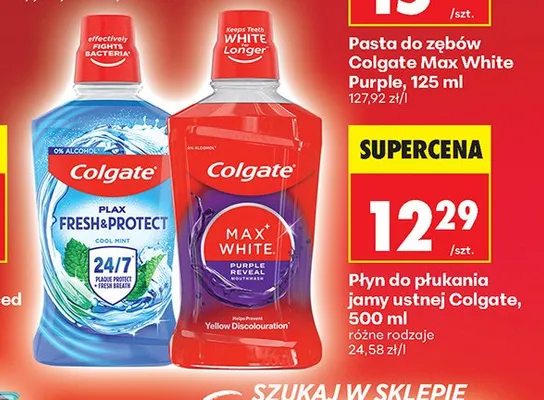 Pasta do zębów Colgate Max White Purple promocja w Biedronka
