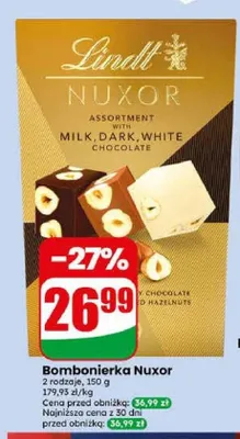 Bombonierka Lindt Nuxor promocja w Dino