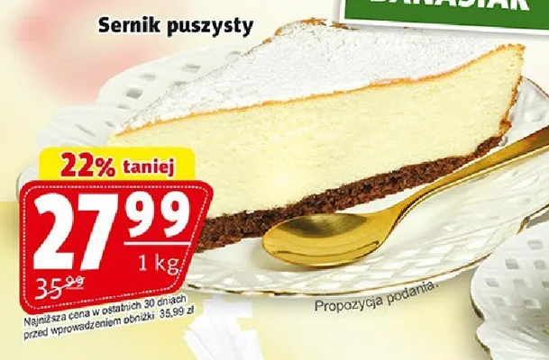 Sernik puszysty promocja w Prim Market