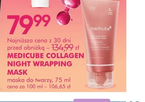 Maska do twarzy Medicube Collagen Night Wrapping Mask promocja w Super-Pharm