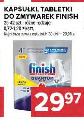 Kapsułki tabletki do zmywarki Finish Quantum promocja w Stokrotka